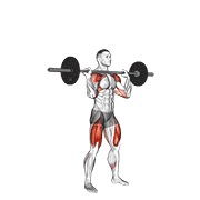 thruster sa šipkom — fitness vježba