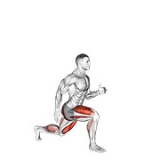 iskorak sa skokom — fitness vježba