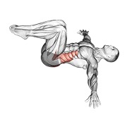 ležeći twist savijenih koljena (muški) — fitness vježba