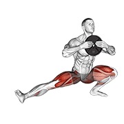 kozački čučnjevi s opterećenjem (muško) — fitness vježba