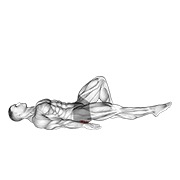 jednonožni most s ispruženom nogom — fitness vježba