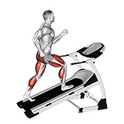 hodanje na nagnutoj traci — fitness vježba